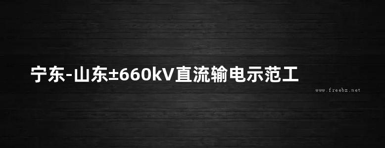 宁东-山东±660kV直流输电示范工程质量工艺图册 换流站部分 国家电网公司 编 (2011版)